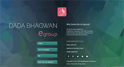 Desktop Screenshot of egroup.dadabhagwan.org