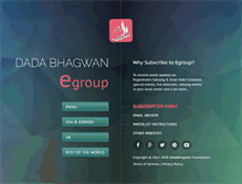 Tablet Screenshot of egroup.dadabhagwan.org
